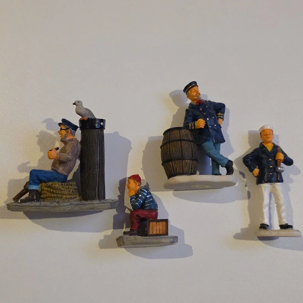 Lemax Christmas Village Figurines - Set of Nautical Figurines